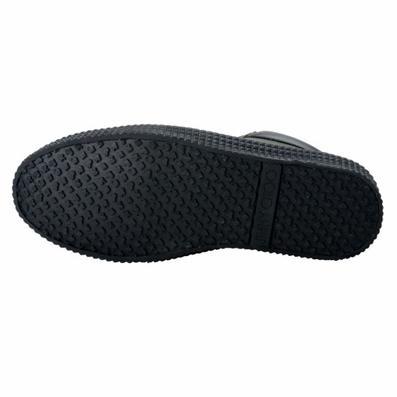 Jimmy Choo Varley Leather Forest Green Sneakers - Picture 6 of 8